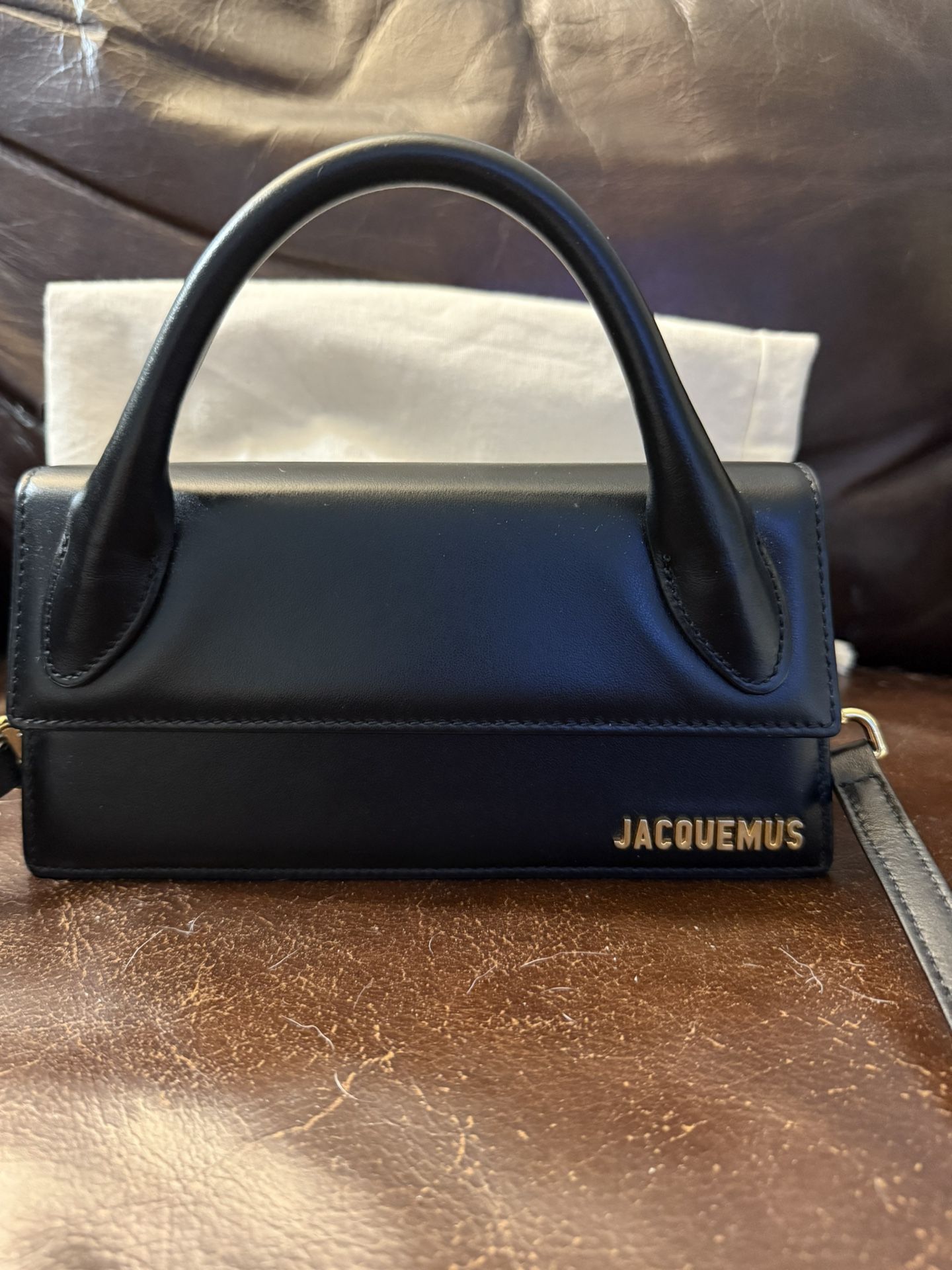 Jacquemus Le Chiquito Foldover Long Tote Bag Black Receipt