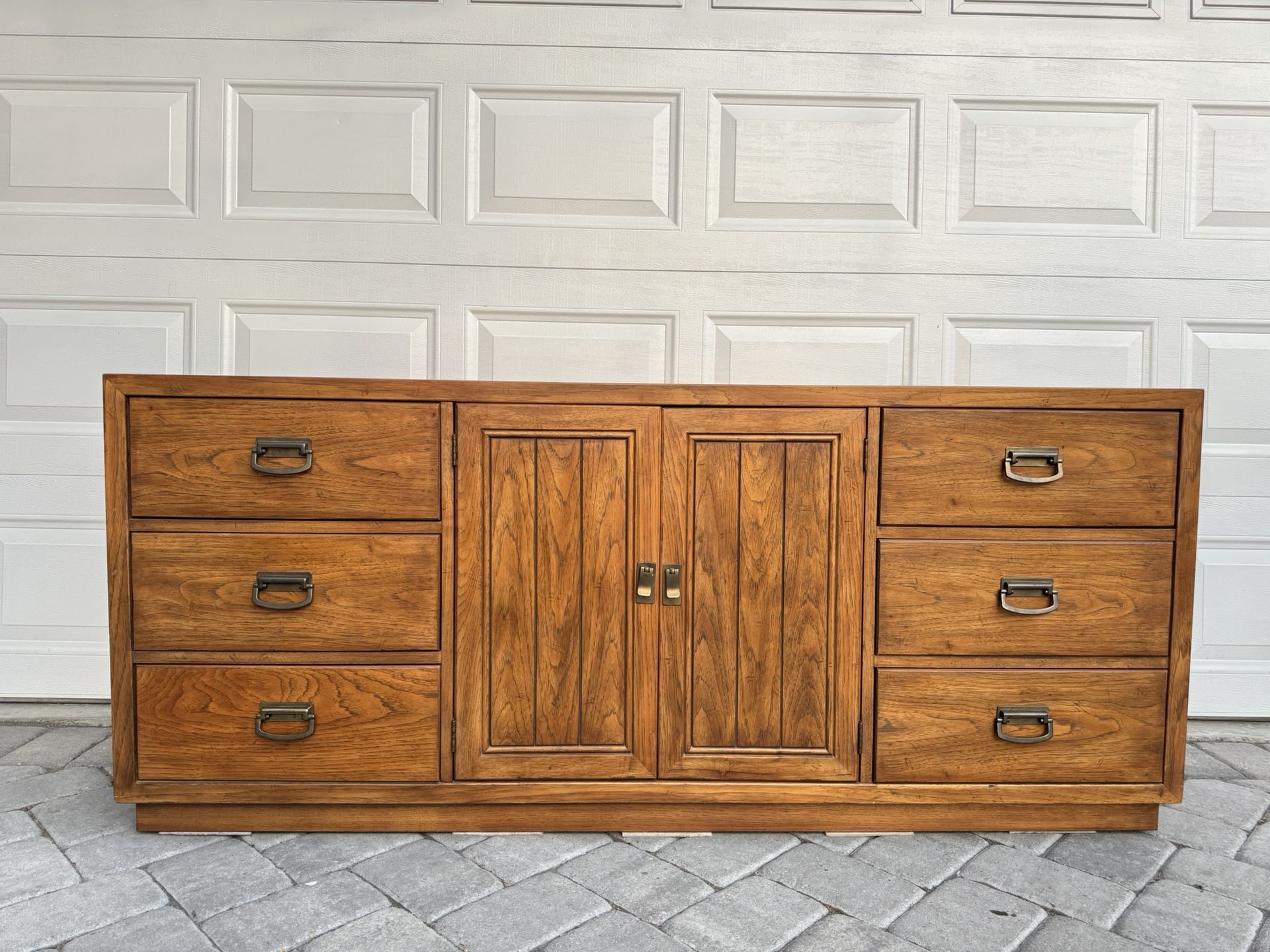 Antique Drexel Mid Century Modern Dresser And Mirror