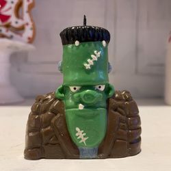 Gibson Halloween Frankenstein Candle 1980s Vintage Original Wax Figurine Monster