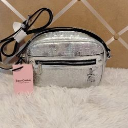 Gorgeous Juicy Couture Metallic Silver Crossbody $35