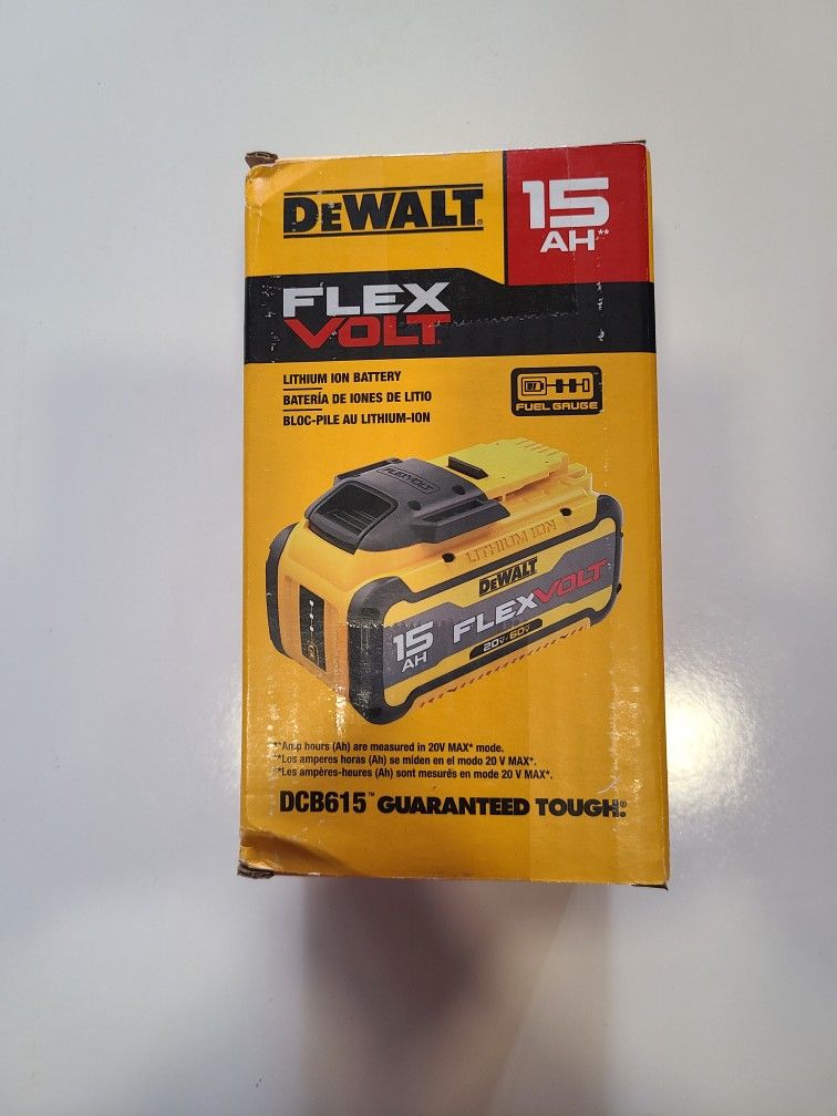 Jj7) Dewalt 60v FlexVolt 15.0Ah Battery 