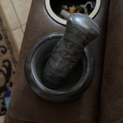 Marble mortar and Pestle 