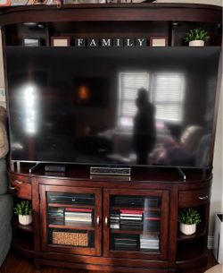 Beautiful Cherry  Entertainment Center / TV Stand – Fits 65” TV