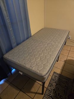 Twin XL Mattress  and 16in bed frame