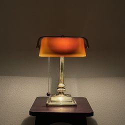 Antique Bankers Table Lamp 