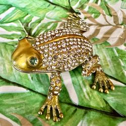 Bejeweled Frog Figurine