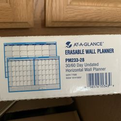 36”x24” Reusable Dry Erase Wall Calendar 