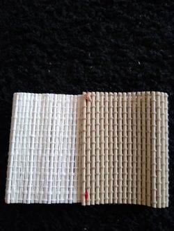 Handmade Two-Tone Woven Bamboo Style Cuff Bracelet - Boho Fiber Art