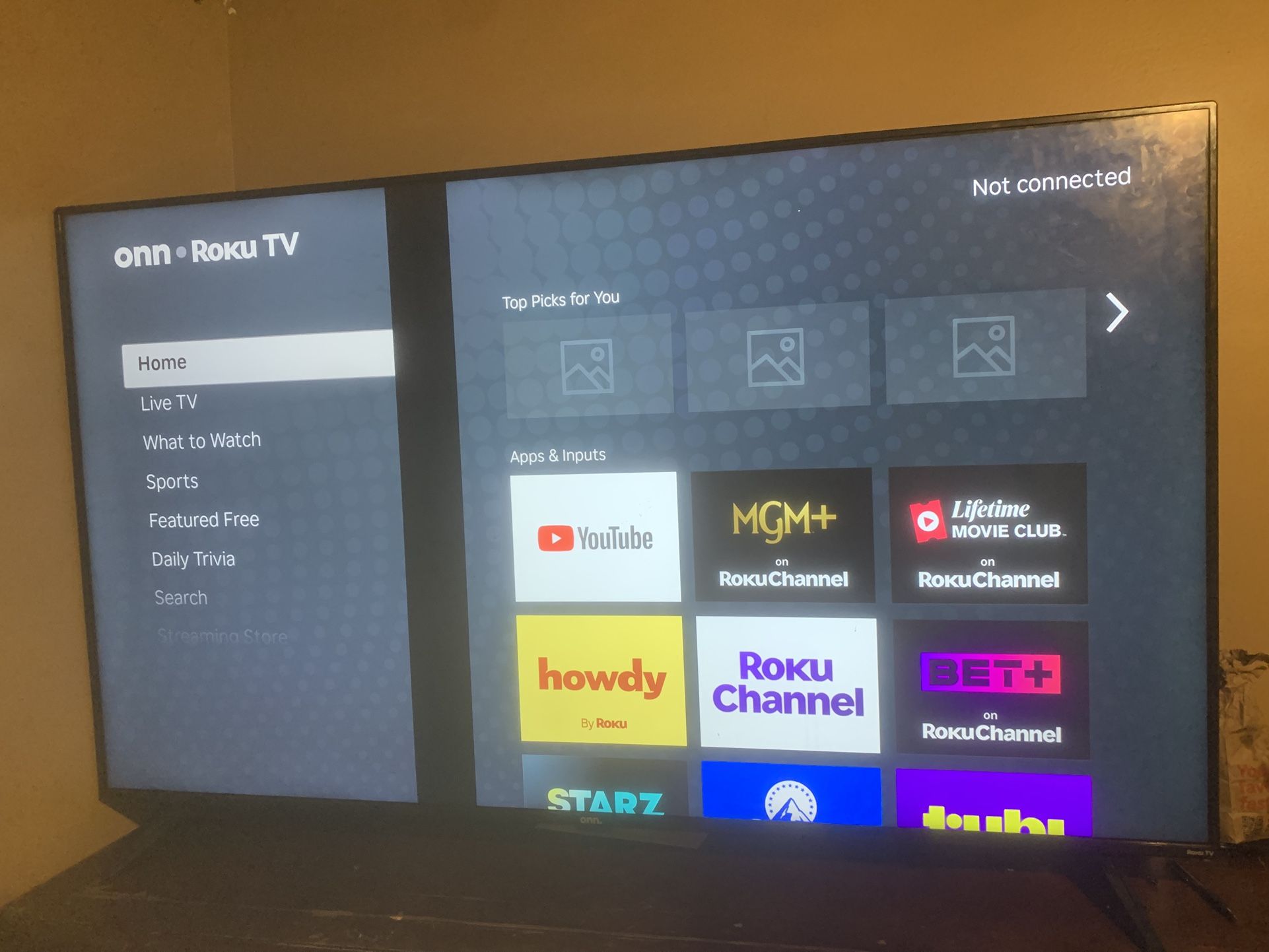 Roku Tv Onn 65in