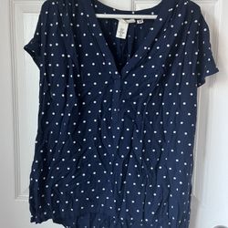H&M V-neck blouse Size L
