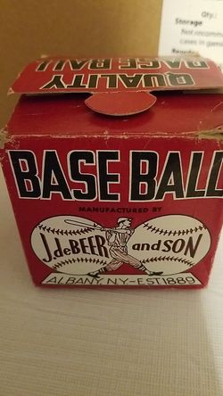 Vintage j.deBeer and son baseball MIB