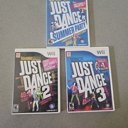 Three Just Dance Games - Nintendo Wii 
