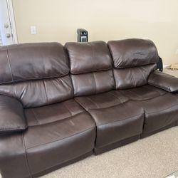 Alba Leather Power Reclining Sofa