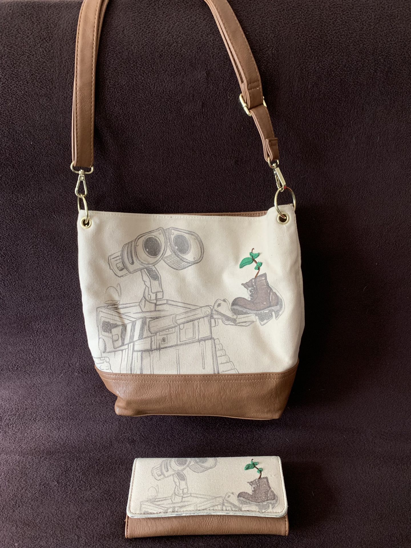 Lounge Fly Disney’s Wall-E Bag and Wallet combo