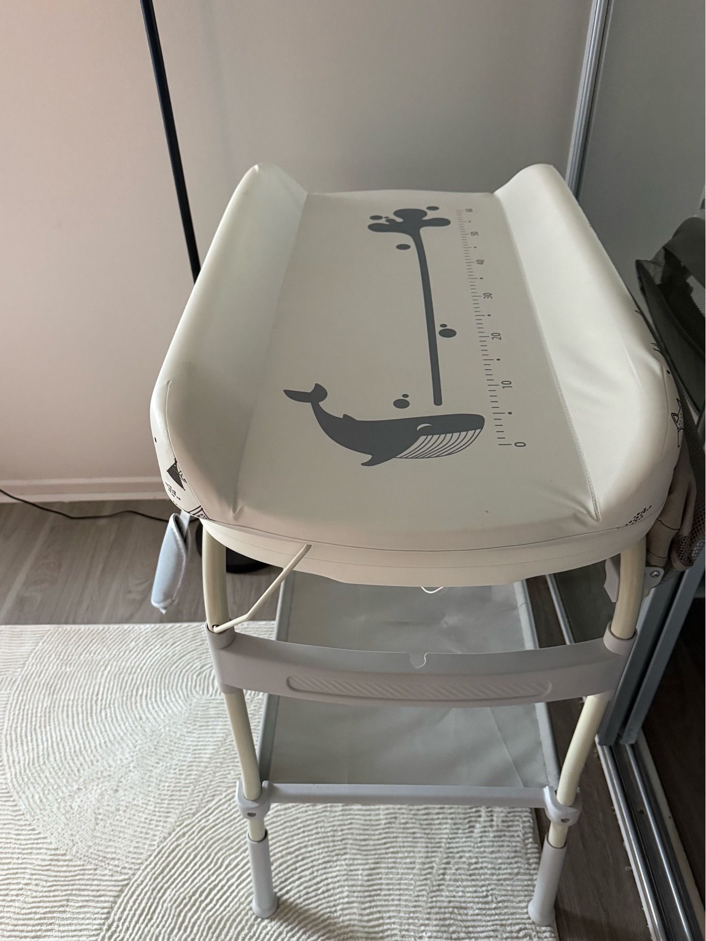 Baby changing station and bath tub