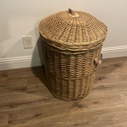 Big Rattan Laundry Basket!! Canasto Grande Para Ropa 