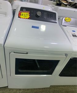 GE White Front-Load Dryer
