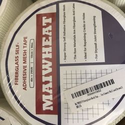 Fiberglass Adhesive Mesh tape 4 inch X 295 ft  Maiwheat 24 packs 
