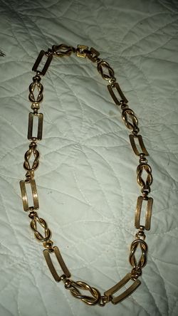 Gold plated necklace