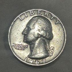 1967 Washing Quarter No Mint Mark (rare ) 