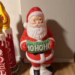 Vintage Santa Blow Mold