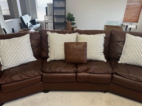 Brown Couch & Loveseat