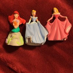 4 Disney Princess And Mermaid Cake Toppers  See Phot