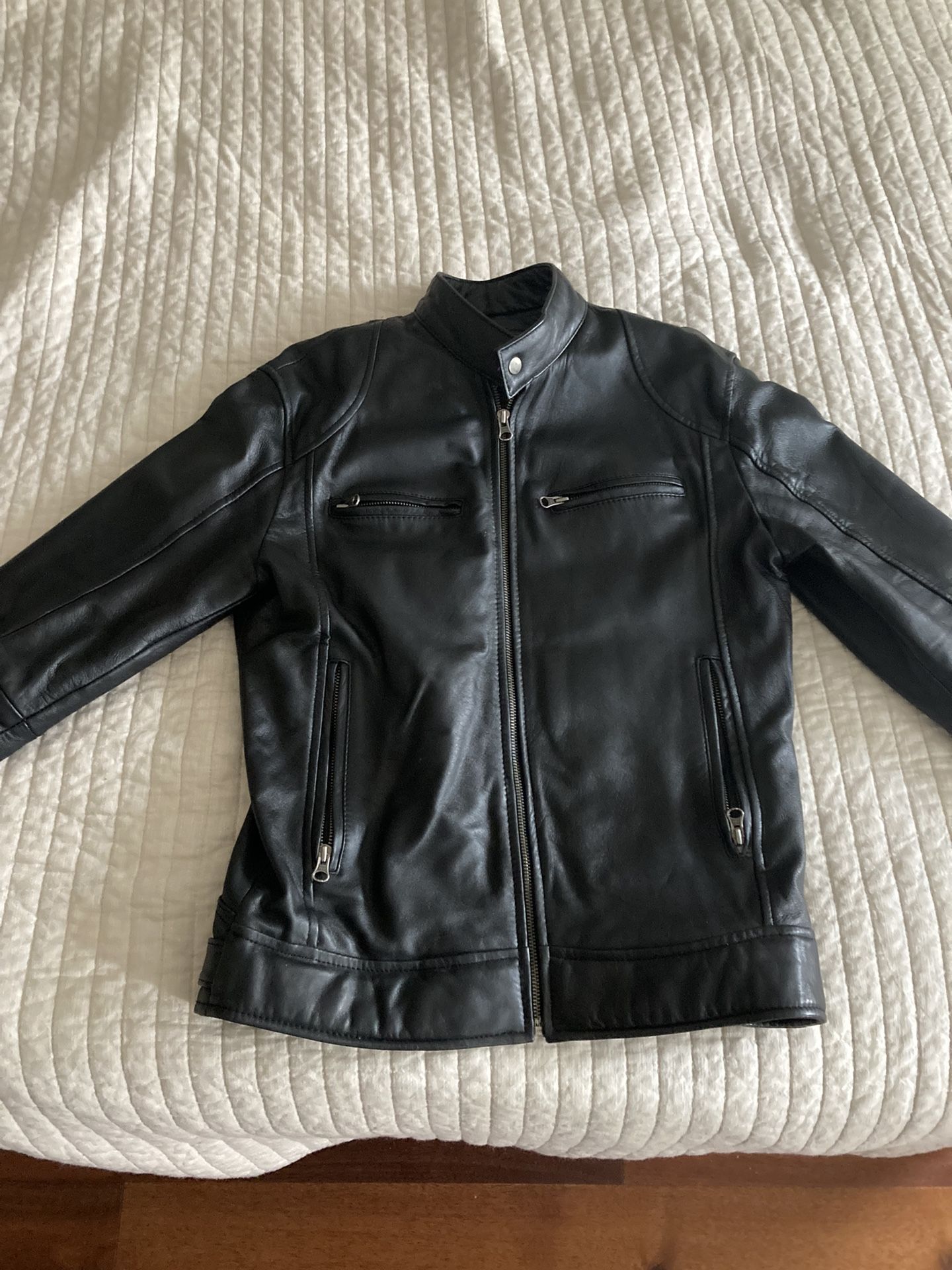 Leather Factory Jacket Size Small