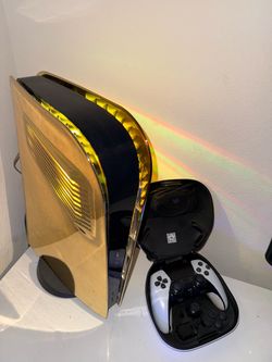 PS5 GOLD RGB Disc Edition 1TB with dualsense edge pro controller
