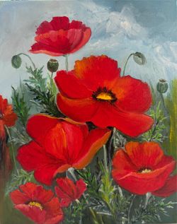 Red poppies