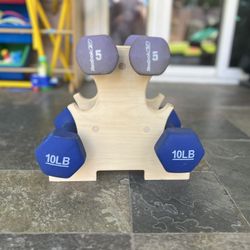 Reebok Dumbbell Weights And Rack