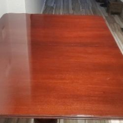 Dining table without chairs