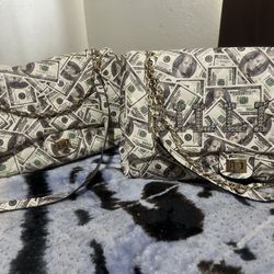 Money Printed Purses A Set 