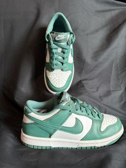 Nike Dunk Low Green and White Sneakers