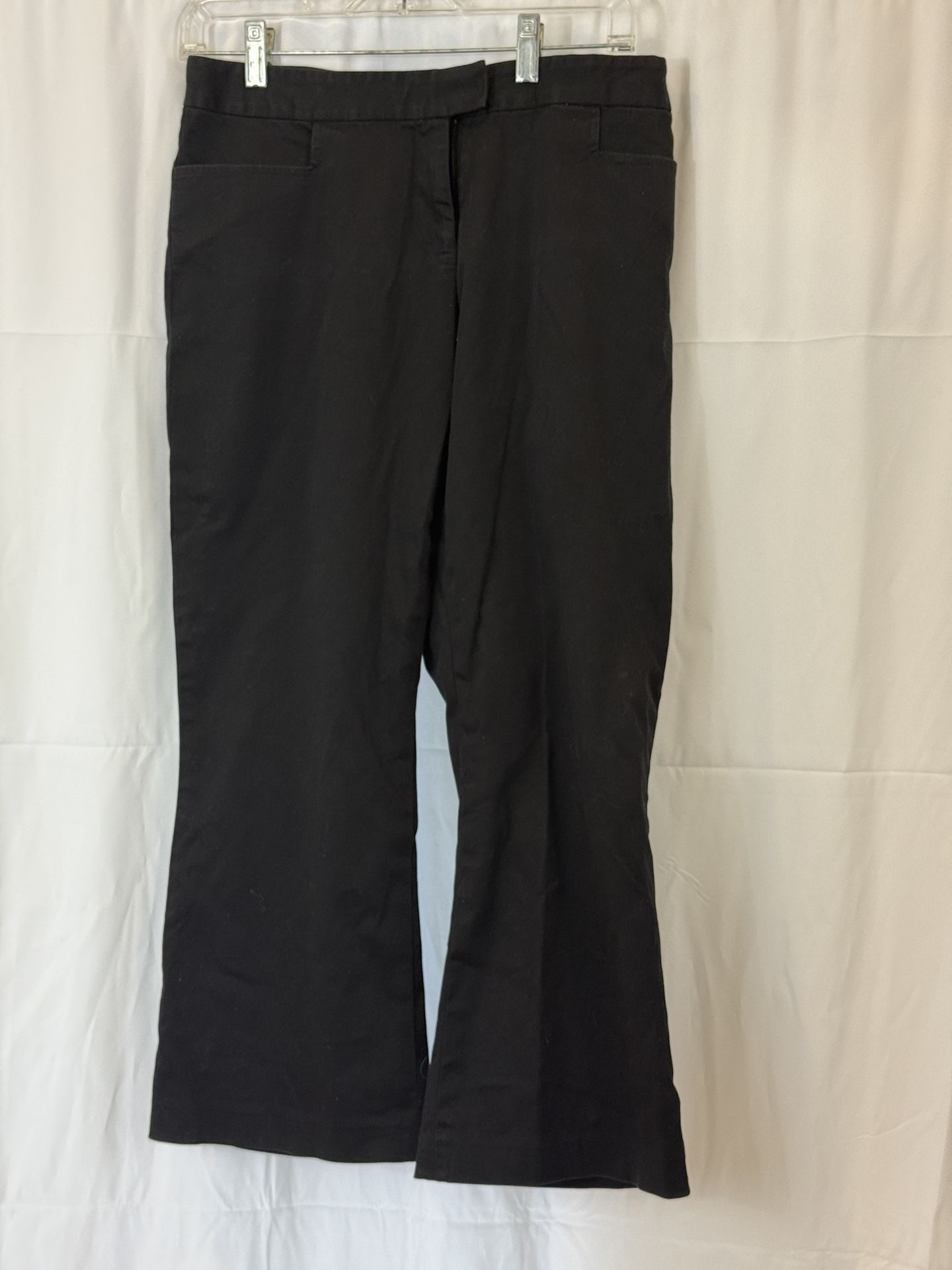 Cache Black Stretch Slim Bootcut Dress Pants, Size 10
