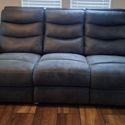 Reclining Sofa & Gliding Console Loveseat