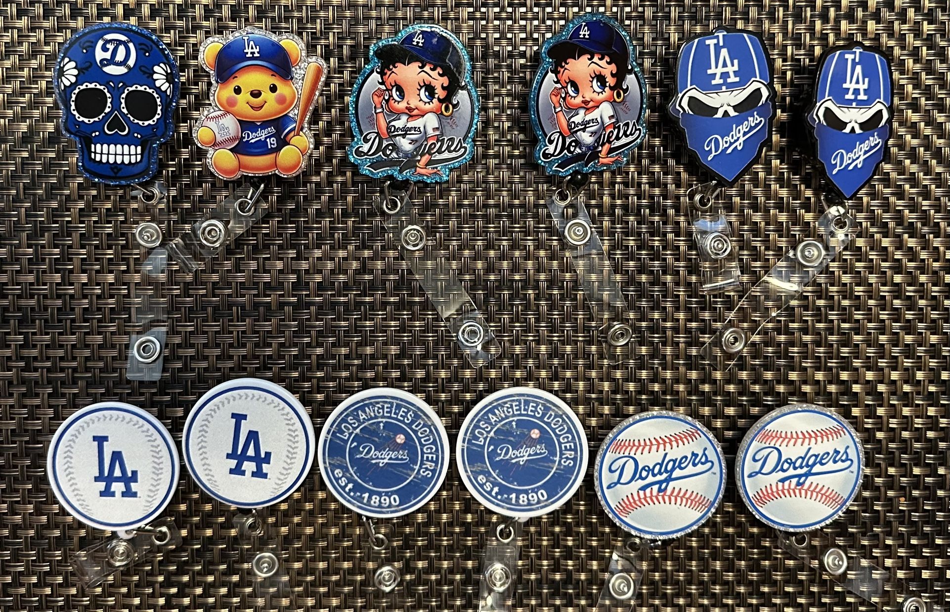 Los Angeles Dodgers Badge Reels (2 For $6)