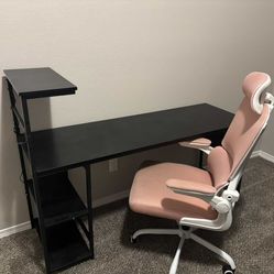 Desk and gaming chair I accept offers :)