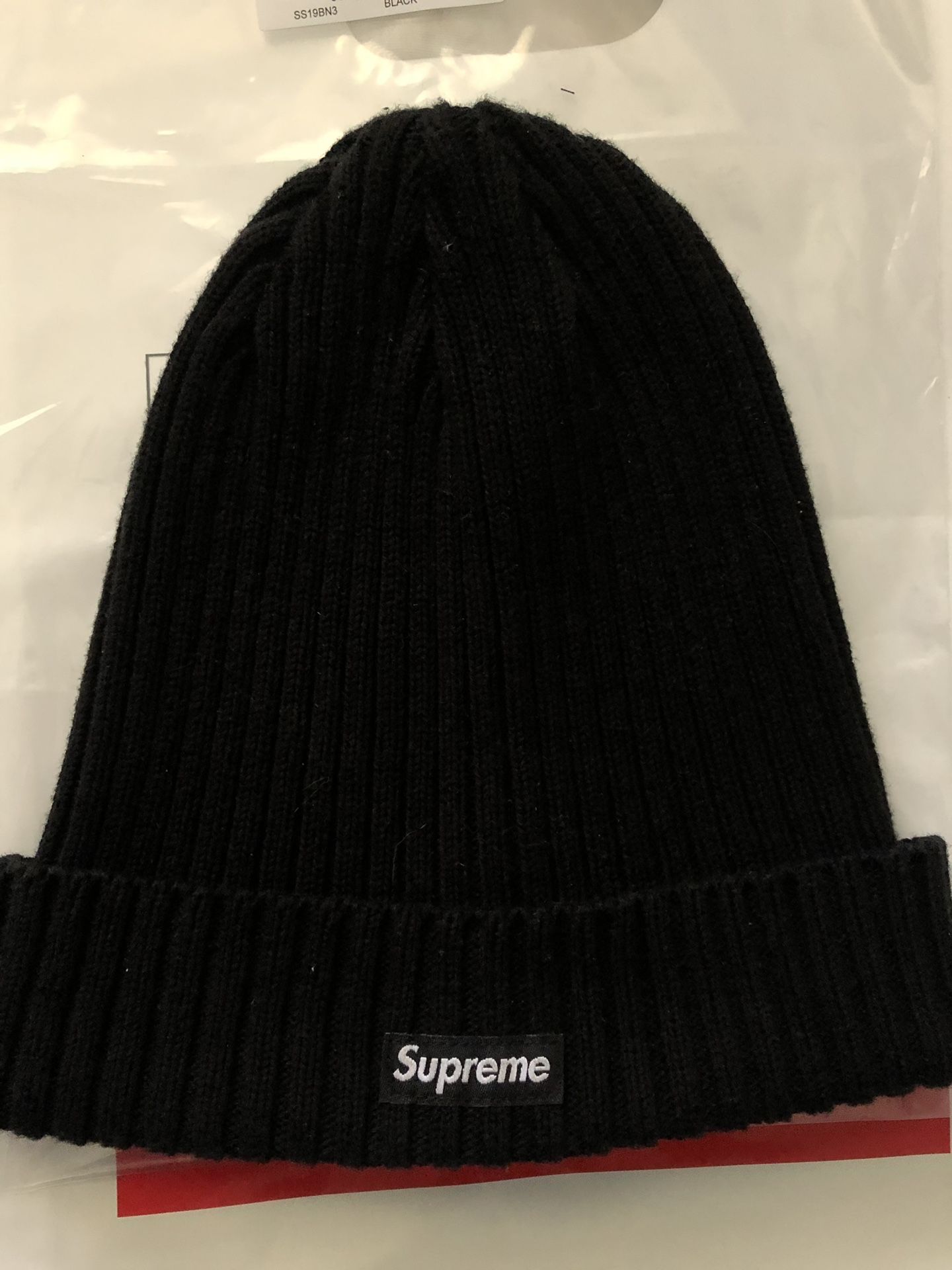 Supreme SS18 Overdyed Black beanie