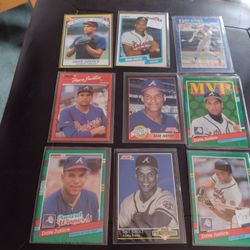 Baseball David Justice Cards Qty 37 Includes Rookie Cards.  Bundle Of 37.  Cash Porch Pickup Redmond.