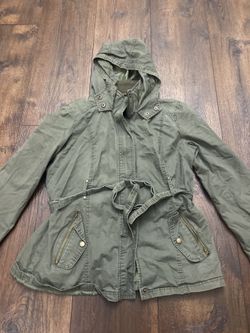 Womans Camo Green Light Jacket Size XL By Miss London #8