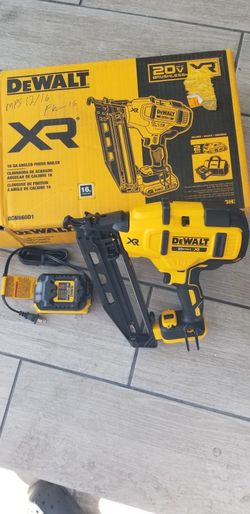 dewalt xr 16ga angle finish nailer 20v brushless kit