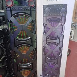 Tall And Tower Loud Kareoke Bluetooth Party Speaker.  9000 Watts