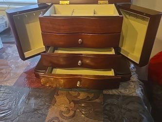 King Wood Company Limited Vintage Jewelry Armoire – Missing Mirror – $55 OBO