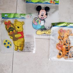 3 new Disney Characters EASTER Window Clings new $5 each now $3 all