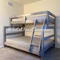 Twin Full Bunk Bed And Mattress 