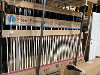 Steel fencing for pool, yard, garden (all sizes)