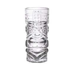 New - Set Of 4 Glass Tiki Glasses, 12 Oz