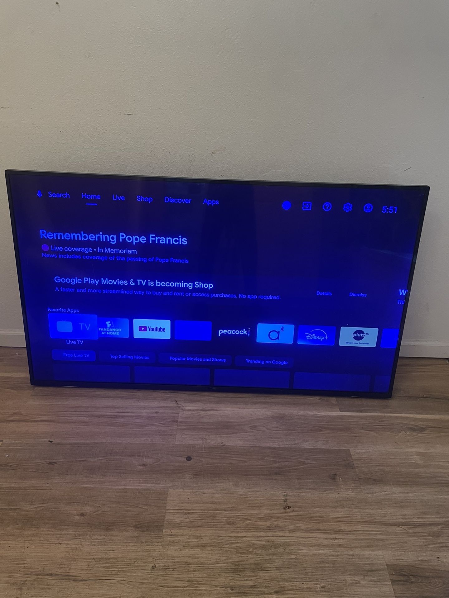 65 Inches Phillips Smart Tv