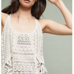 Anthropologie Lace Tank Top